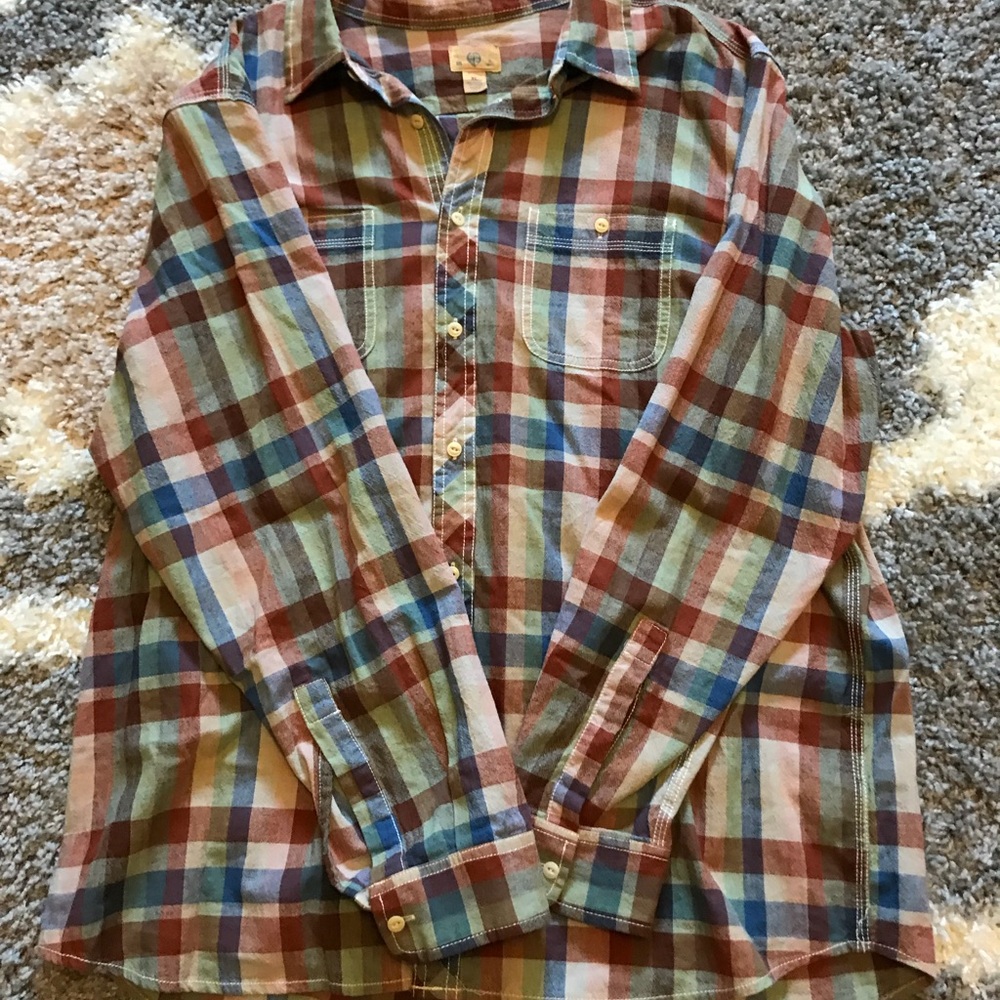 Men’s Tre Vero plaid button down